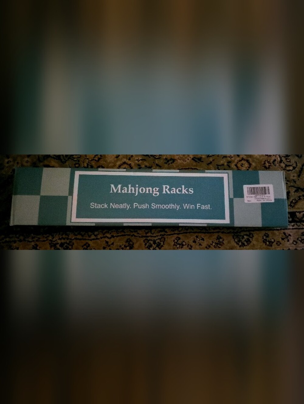 Mahjong Rack - Teal Mahjong Tile Organizer